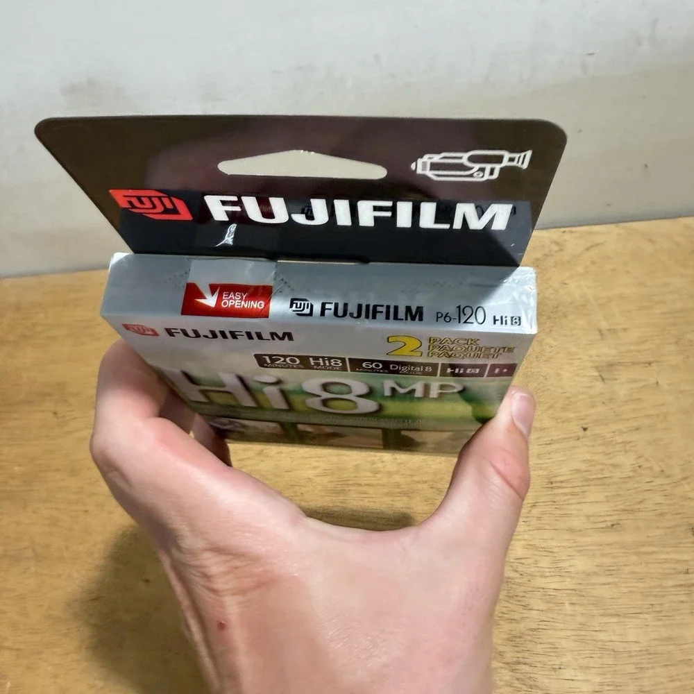 Fujifilm Hi8 MP P6-120 Pro Grade Videocassette Tapes 2 Pack Sealed 120MP